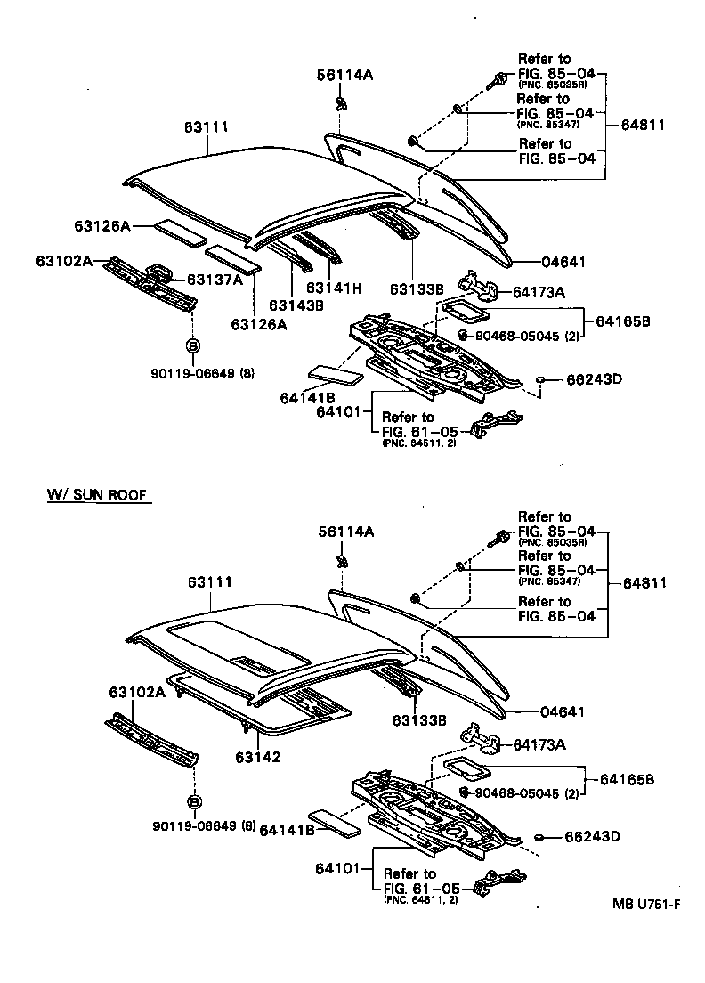 63111-32130 PANEL, ROOF product image