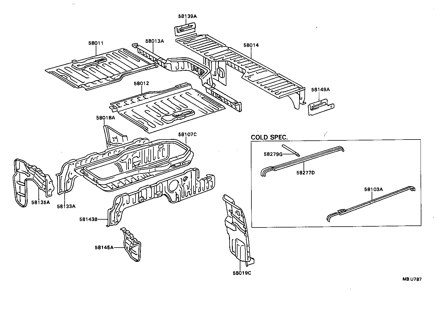 53895-90B00 SHIELD, SIDE FLOOR APRON, FRONT product image