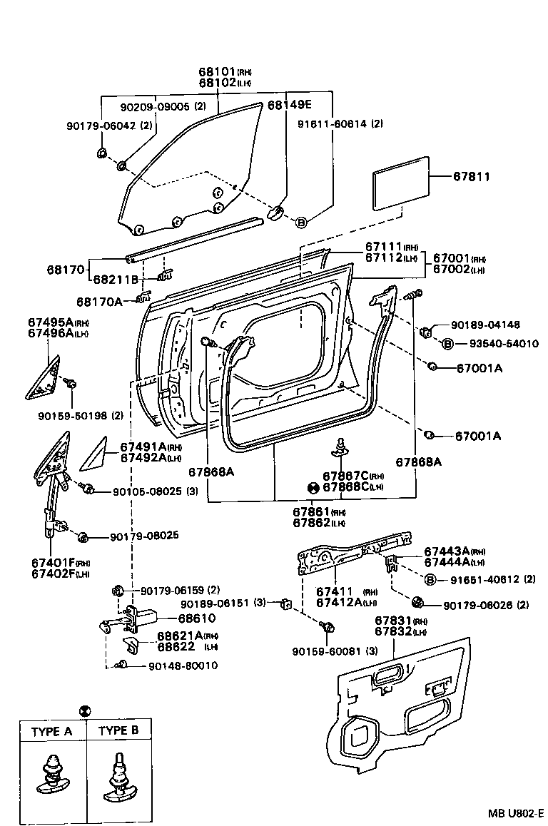 67503-32010 FRAME SUB-ASSY, FRONT DOOR, FRONT LOWER RH product image