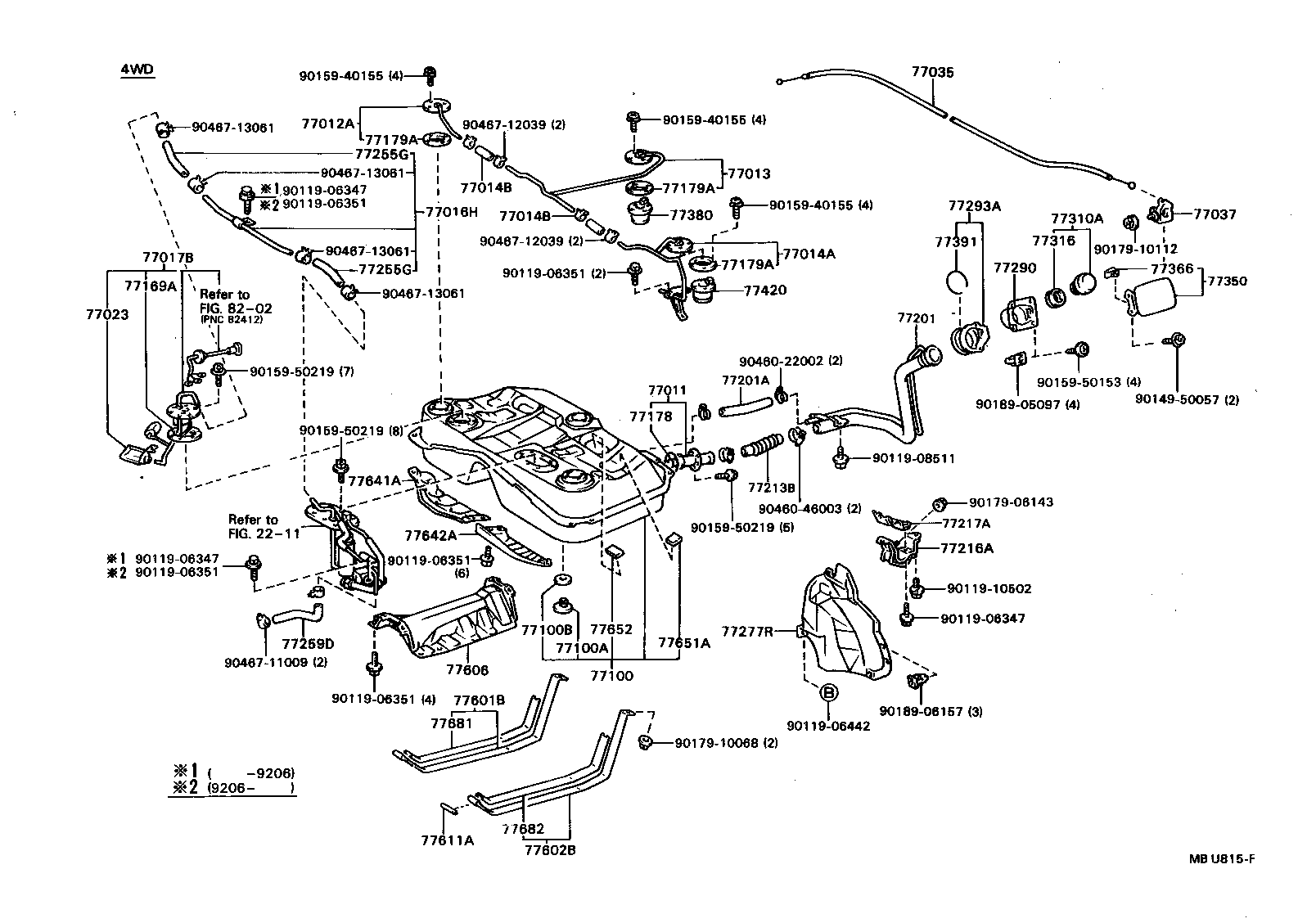 17308-74190 HOSE SUB-ASSY, VACUUM product image