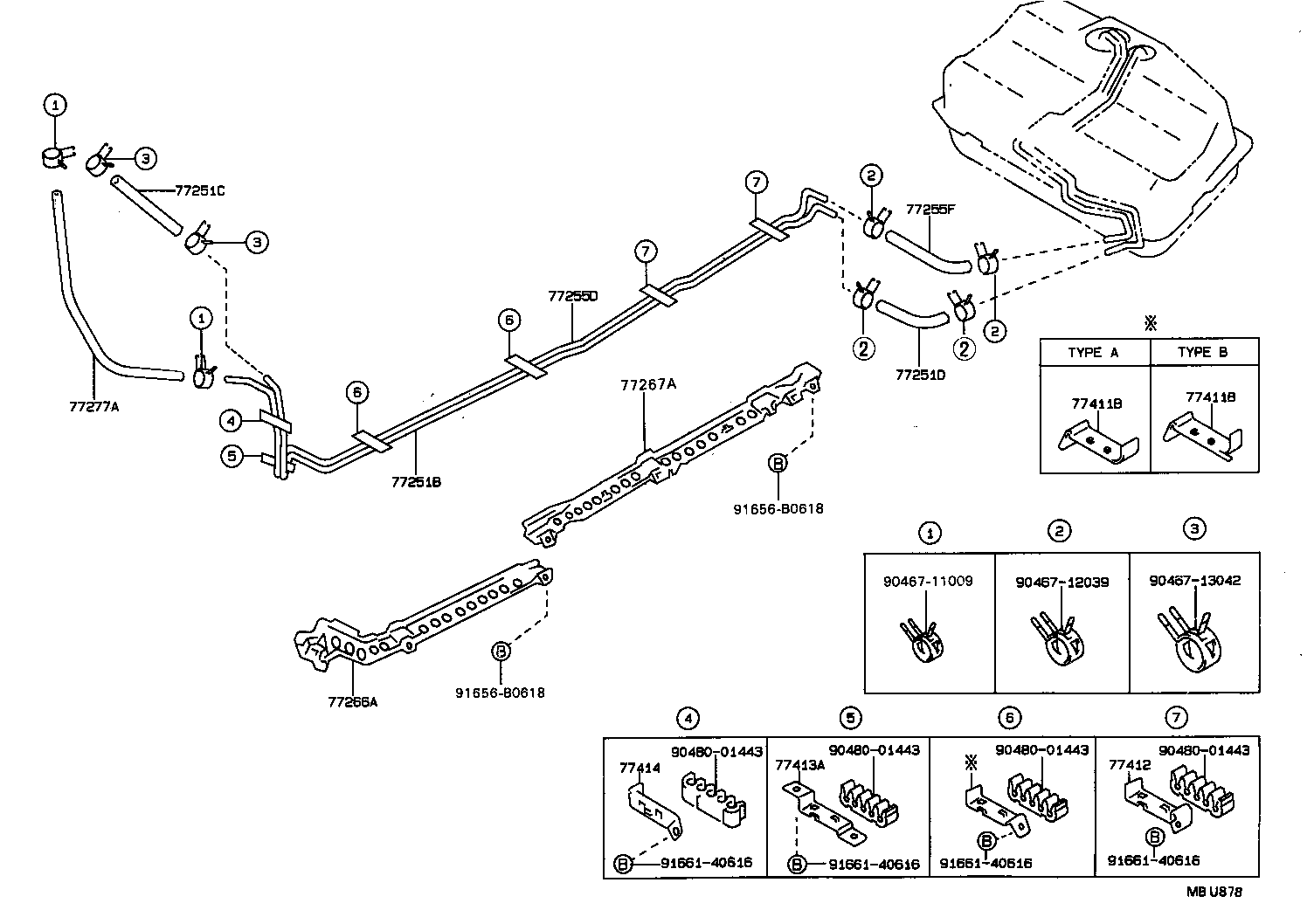 77261-20130 TUBE, FUEL TANK TO CANISTER product image