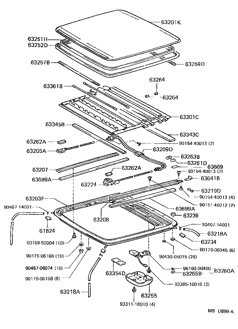 63111-10140 PANEL, ROOF product image