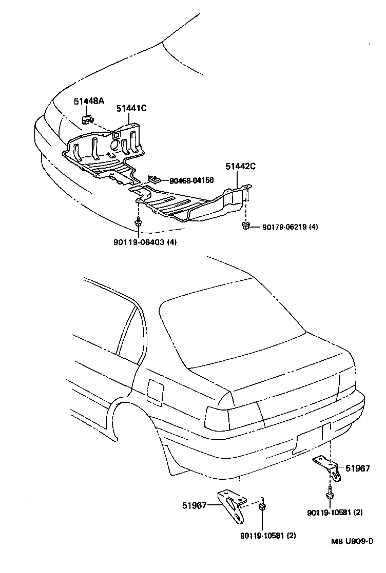 51968-16100 HOOK, TRANSPORT, REAR product image