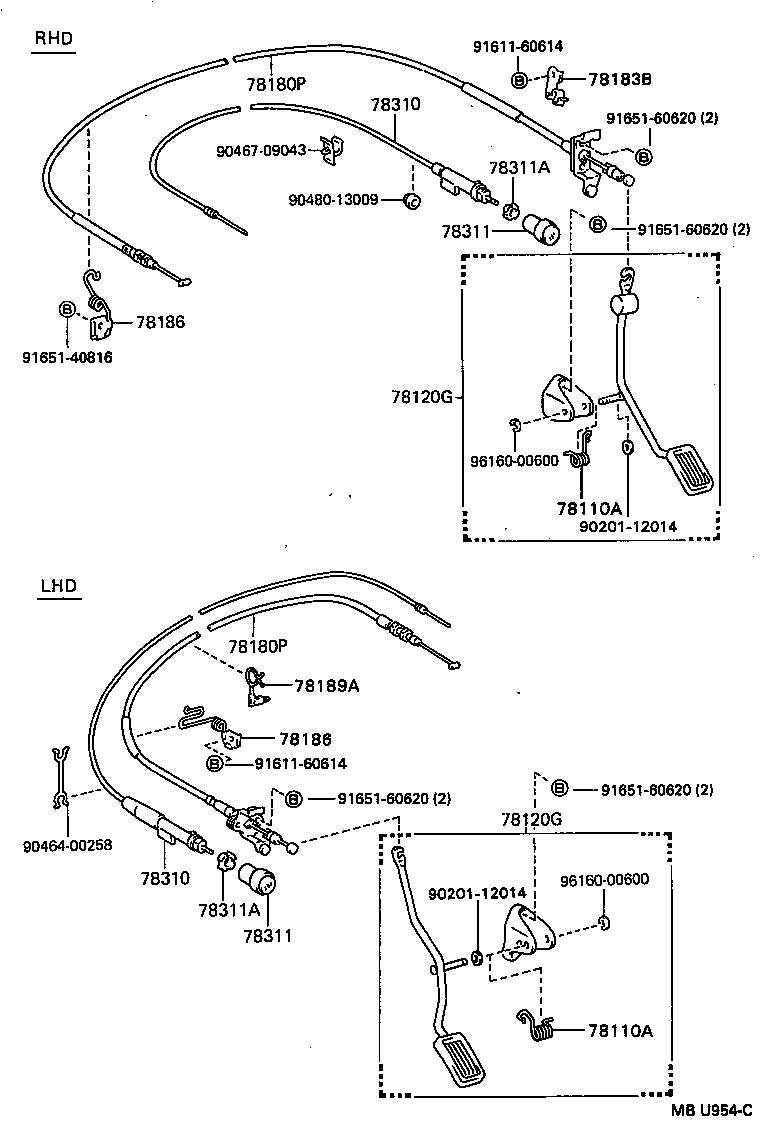 90508-22002 SPRING (FOR ACCELERATOR PEDAL ROD) product image