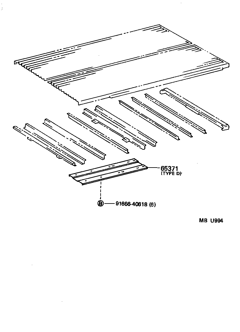 65100-95L07 FLOOR ASSY, REAR BODY product image