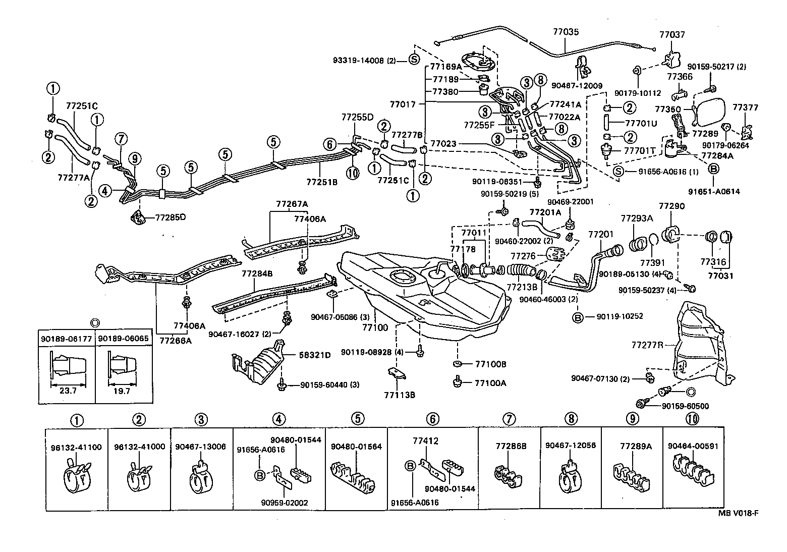 77201-16151 PIPE SUB-ASSY, FUEL TANK INLET product image