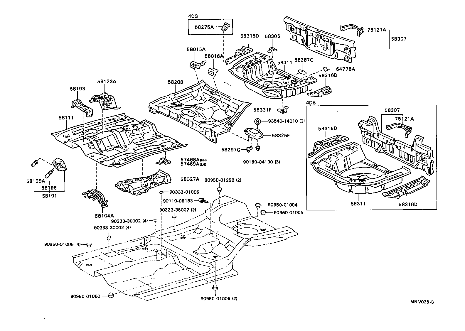 58027-16081 REINFORCE SUB-ASSY, SEAT BELT ANCHOR product image