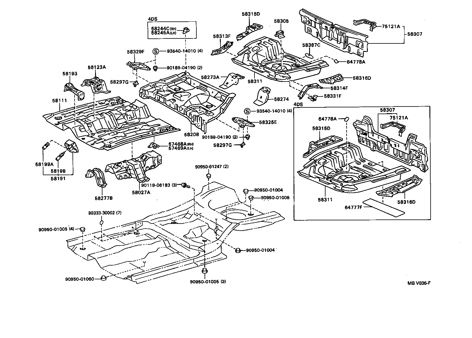 58027-16081 REINFORCE SUB-ASSY, SEAT BELT ANCHOR product image