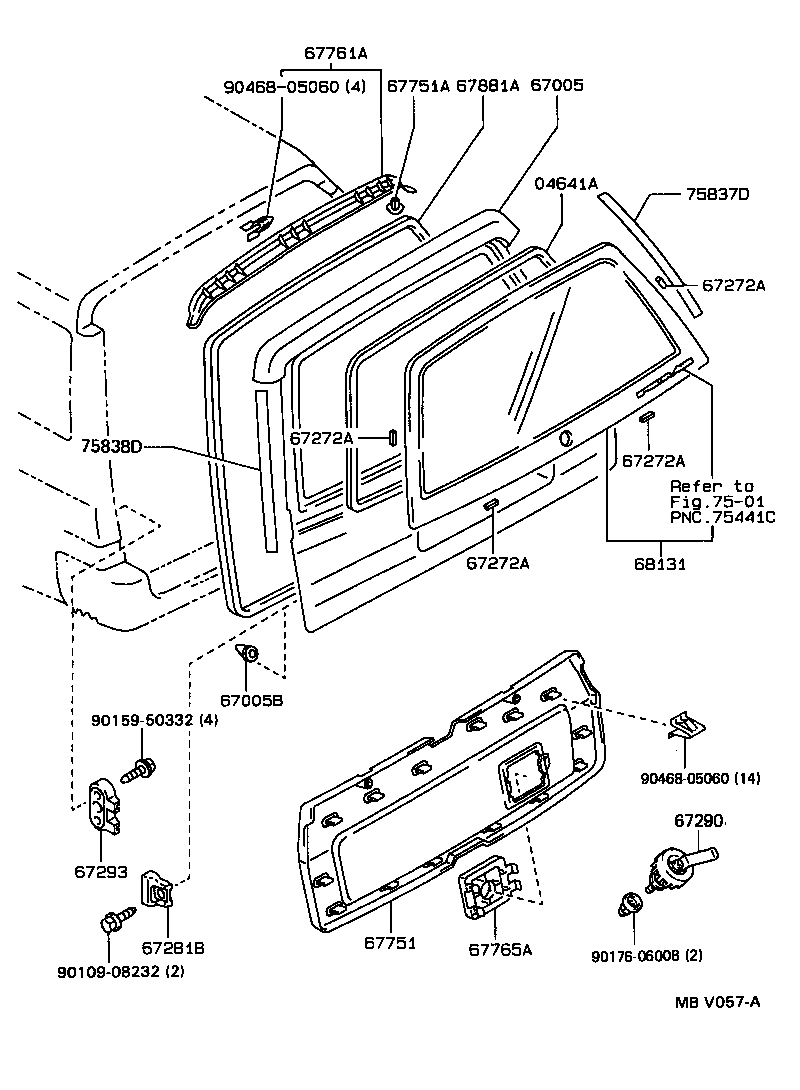 67005-1A451 PANEL SUB-ASSY, BACK DOOR product image