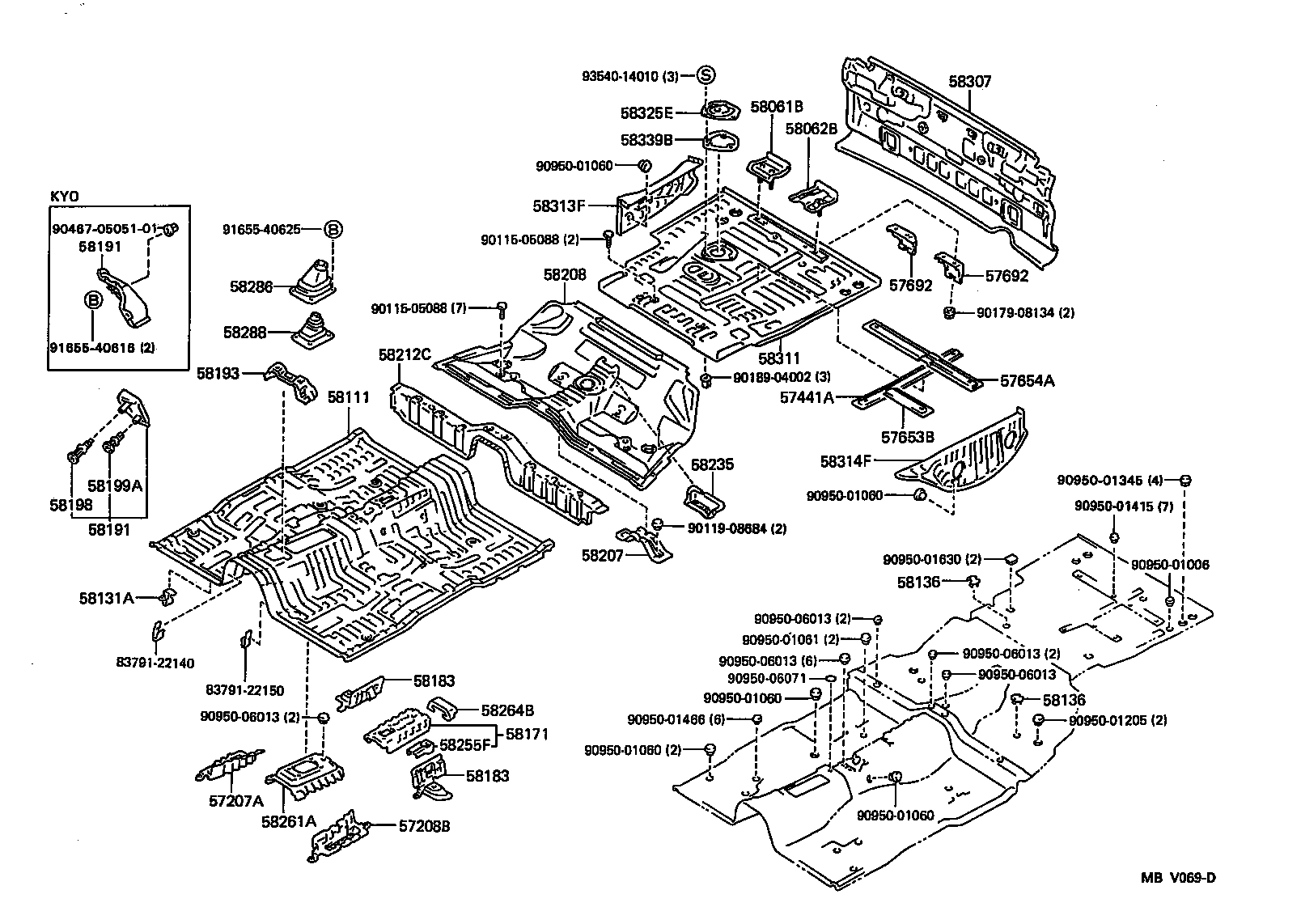 58307-22520 PANEL SUB-ASSY, BODY LOWER BACK product image