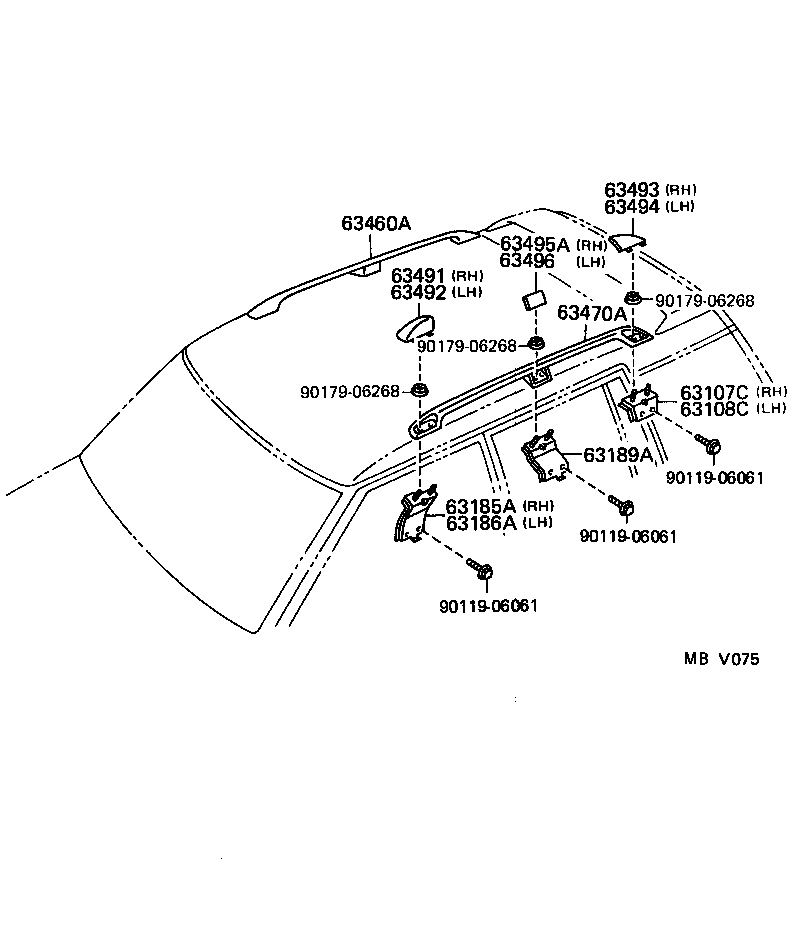63111-12915 PANEL, ROOF product image