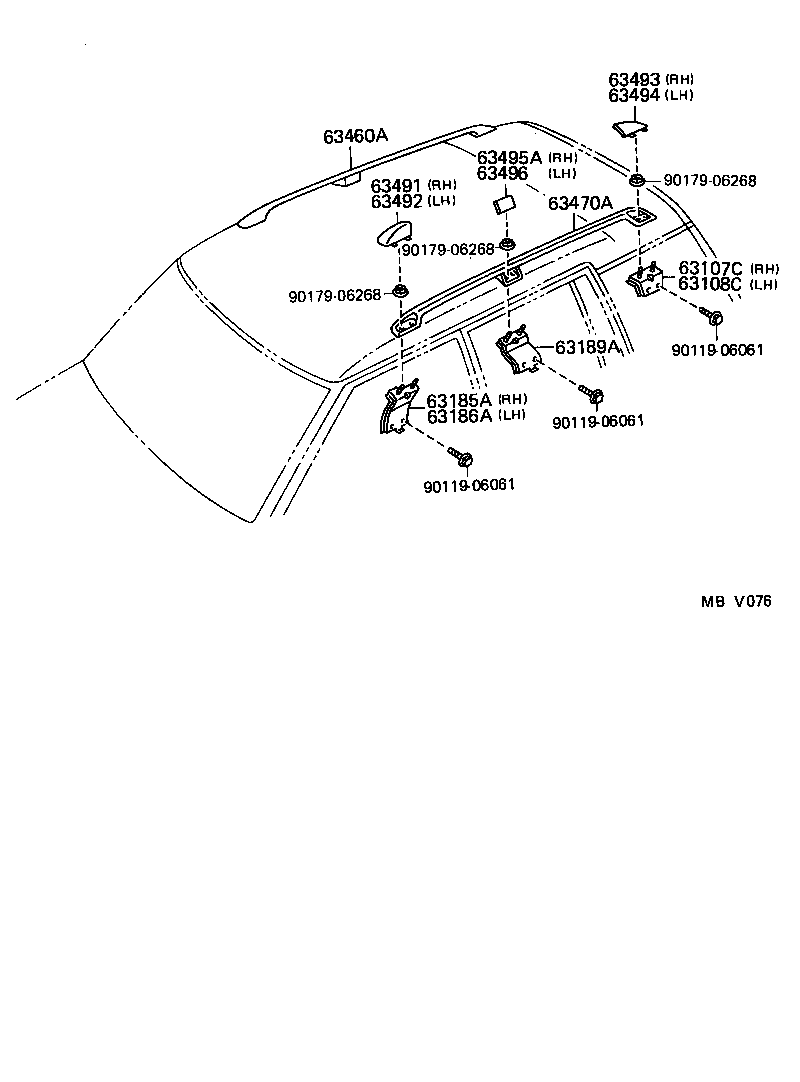 63111-13907 PANEL, ROOF product image