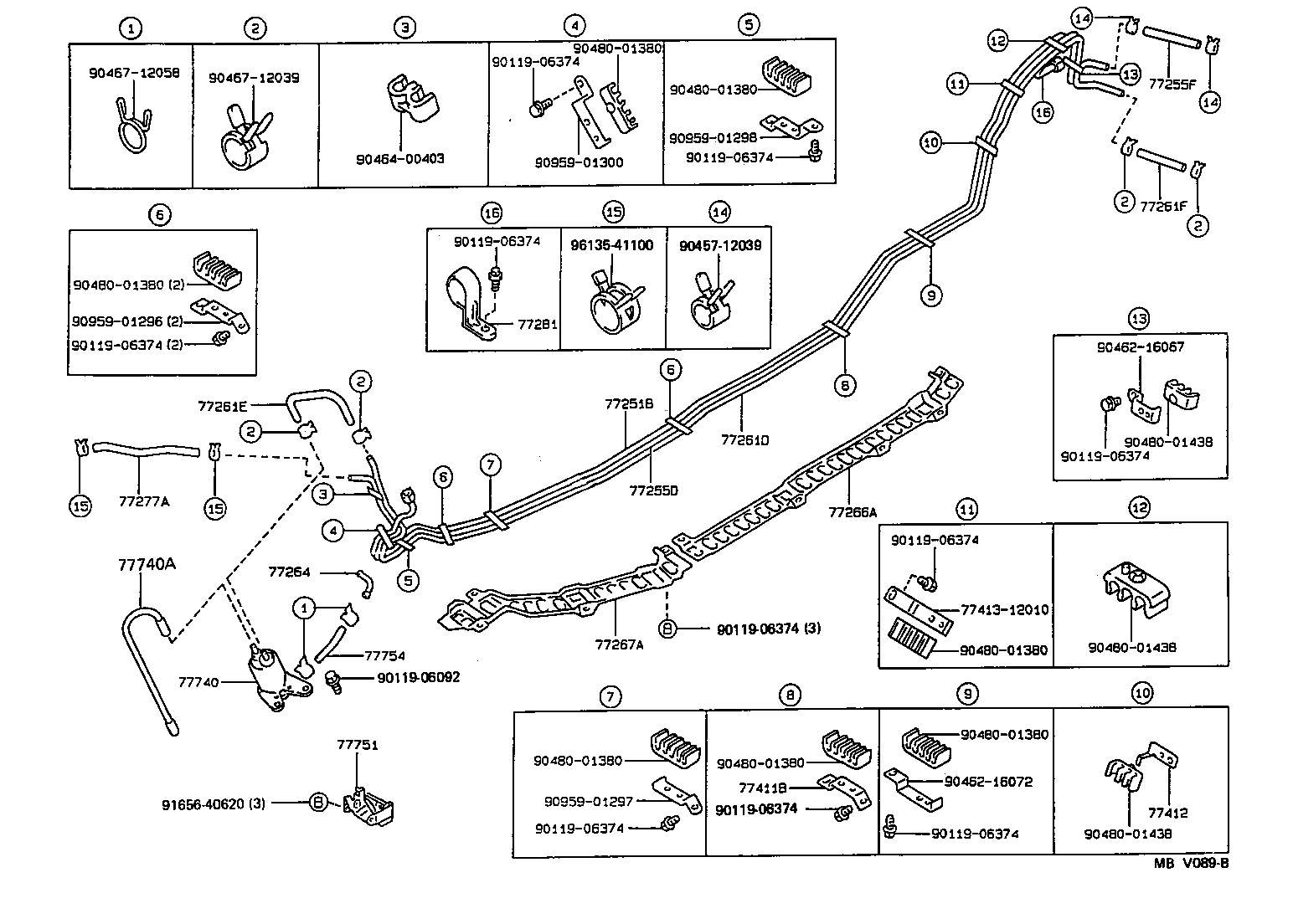 77293-12041 SHIELD, FUEL TANK FILLER PIPE, NO.3 product image
