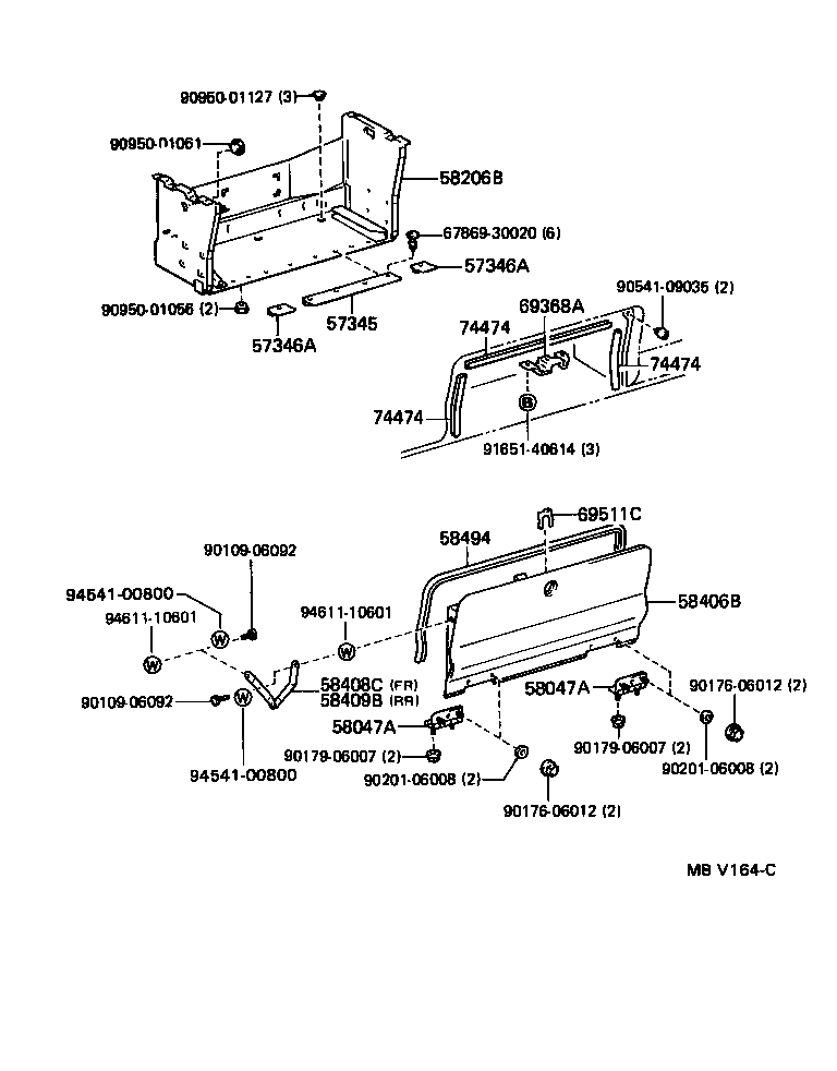 74451-94350 BOLT, BATTERY CLAMP product image