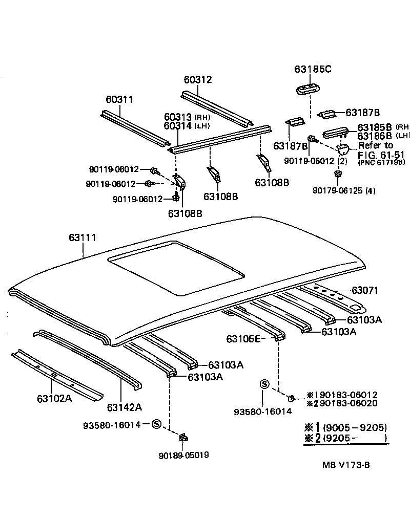 63043-26020 REINFORCEMENT SUB-ASSY, ROOF PANEL product image