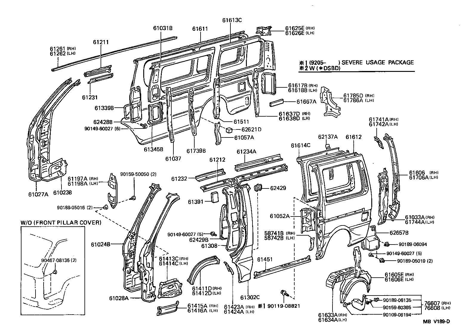 61027-95J12 PILLAR SUB-ASSY, FRONT BODY, OUTER RH product image