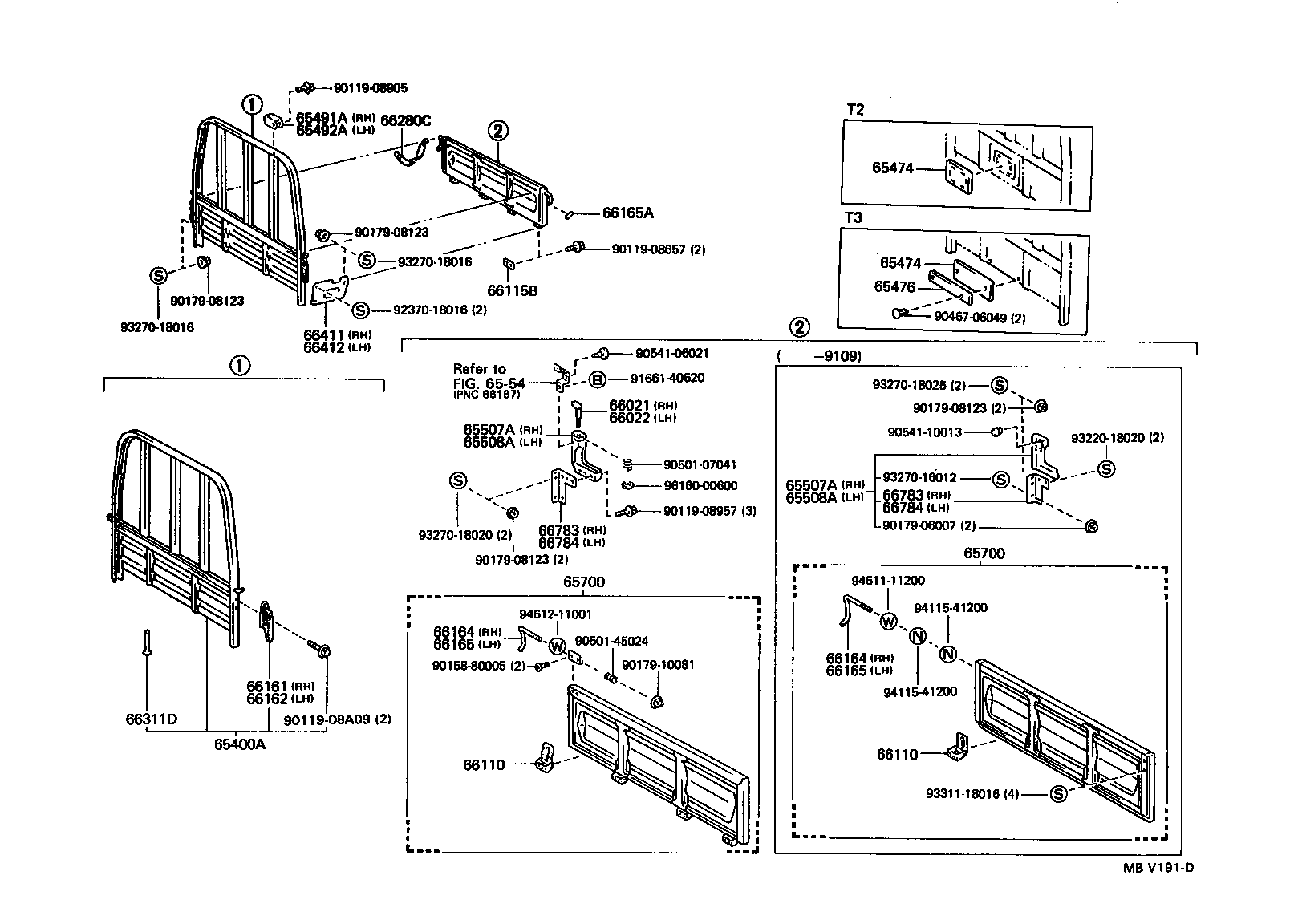 65700-92208 GATE ASSY, REAR BODY TAIL product image