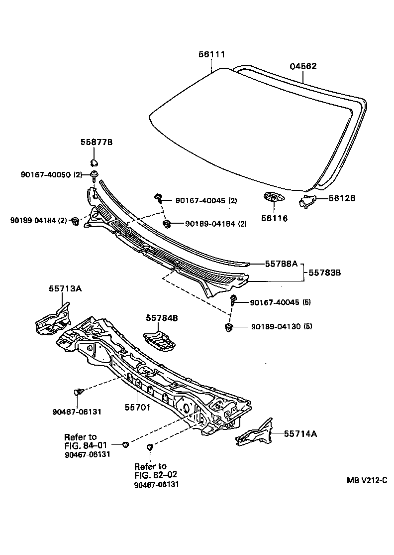 55700-16190 PANEL SUB-ASSY, COWL product image
