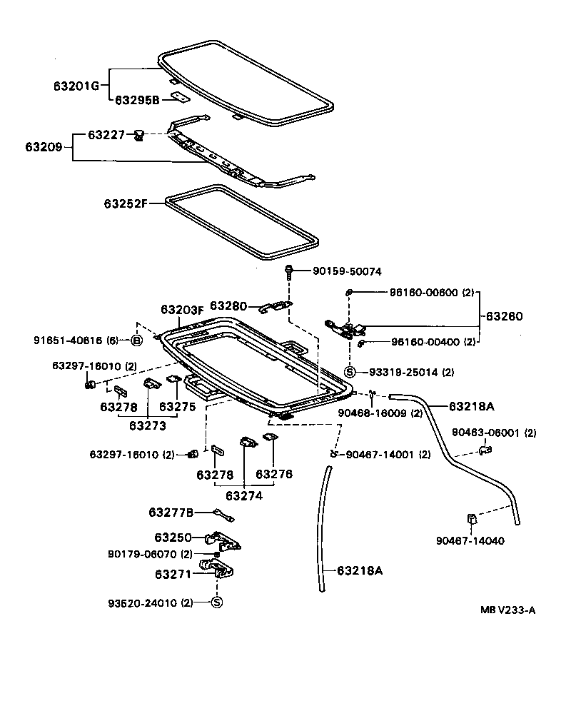 64811-16441 GLASS, BACK WINDOW product image