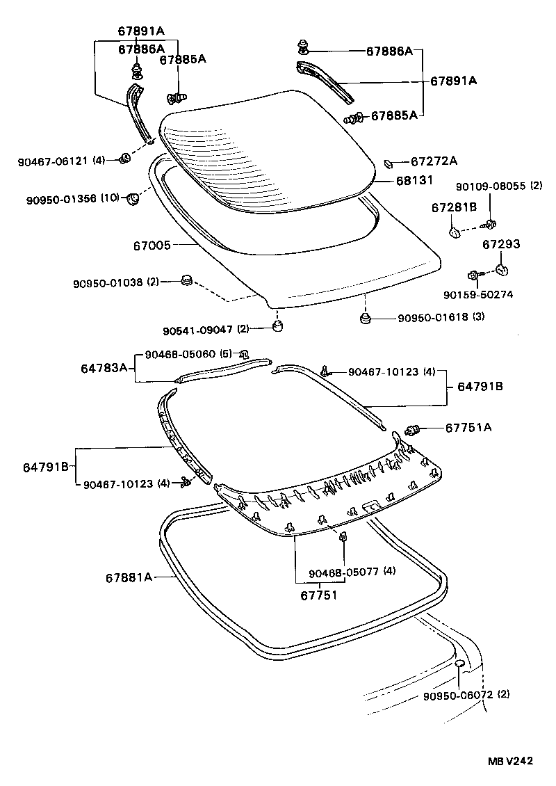 67005-2B320 PANEL SUB-ASSY, BACK DOOR product image