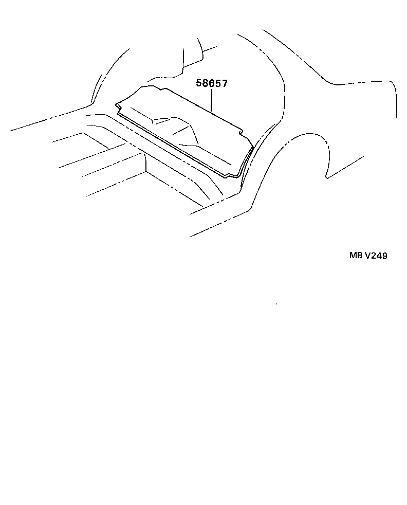 58657-32040 PAD, UNDER REAR SEAT SILENCER product image