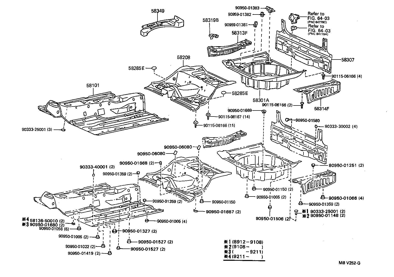 58101-50032 PAN SUB-ASSY, FRONT FLOOR product image
