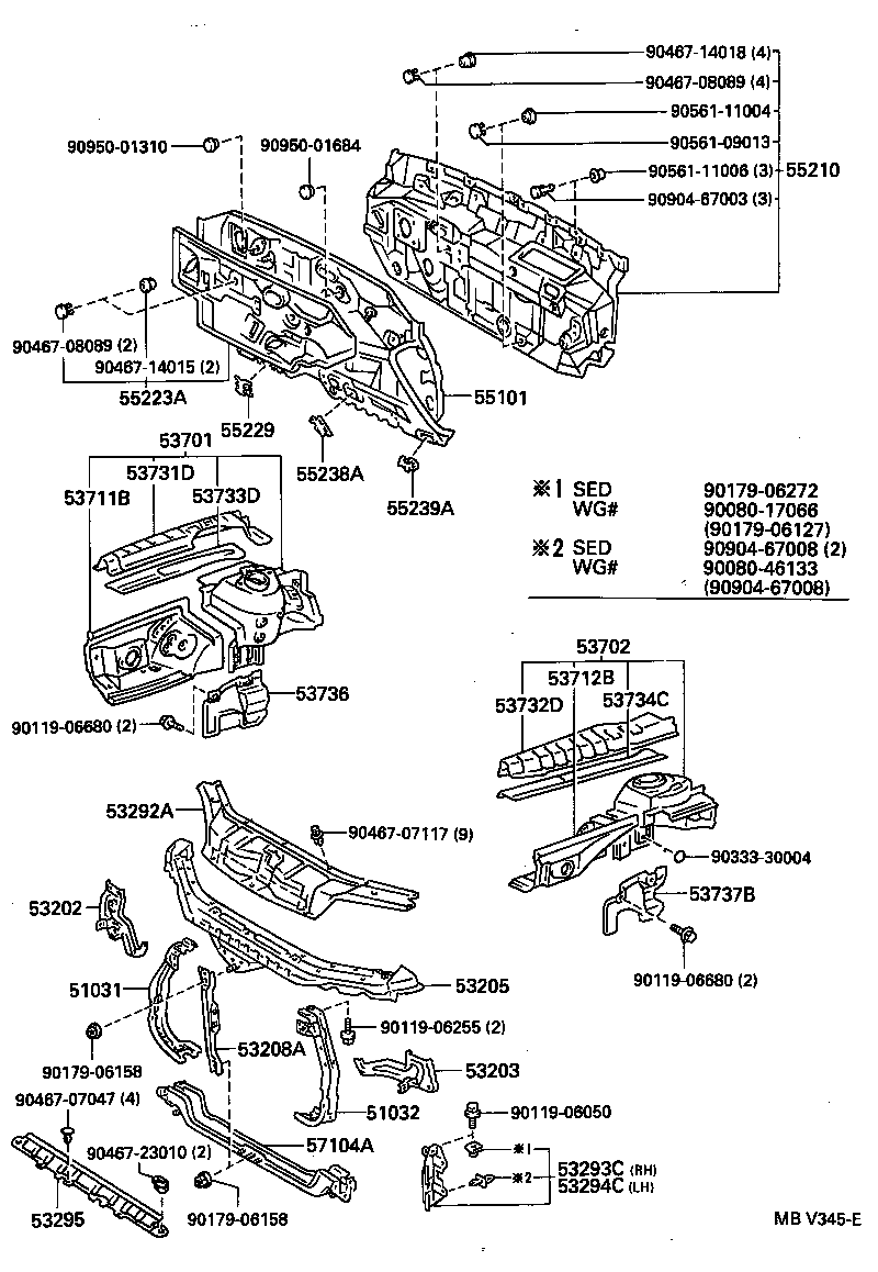 53732-06010 MEMBER, FRONT APRON TO COWL SIDE, UPPER LH product image