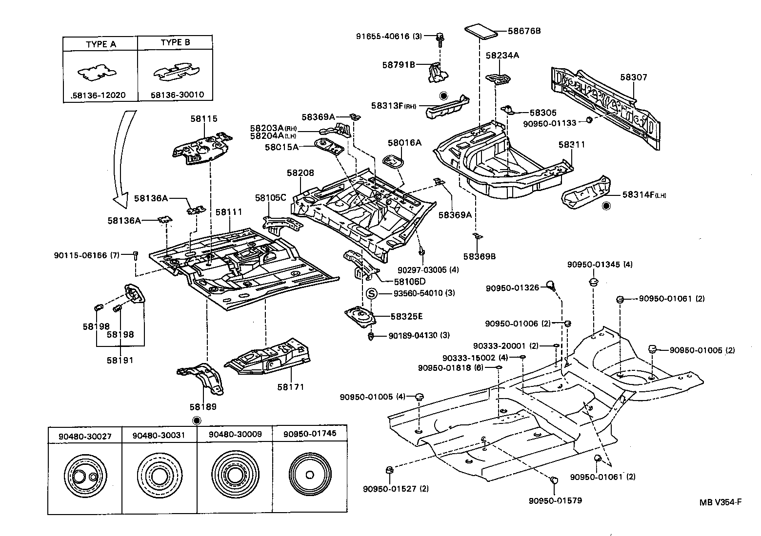 58191-33010 FOOTREST, FRONT FLOOR product image