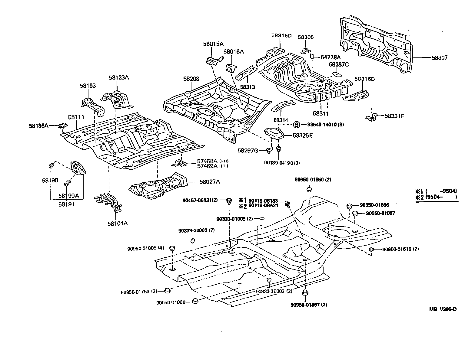 Toyota 58325-10021 COVER, REAR FLOOR SERVICE HOLE