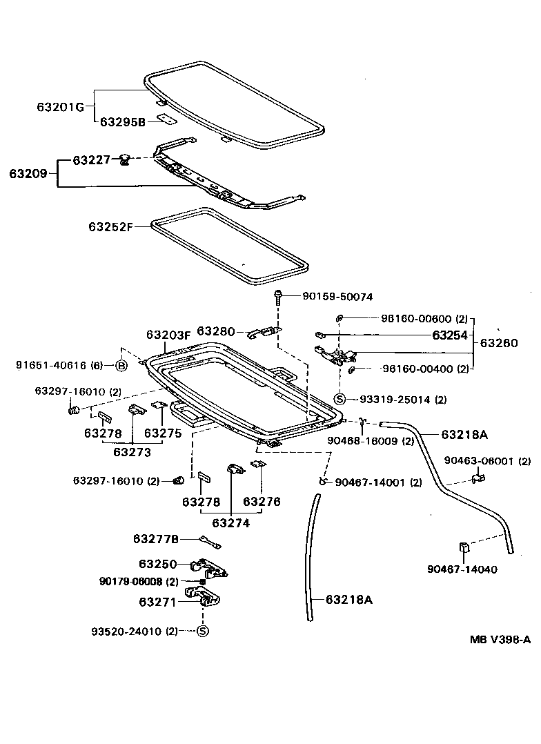 Toyota 64101-16130 PANEL SUB-ASSY, UPPER BACK