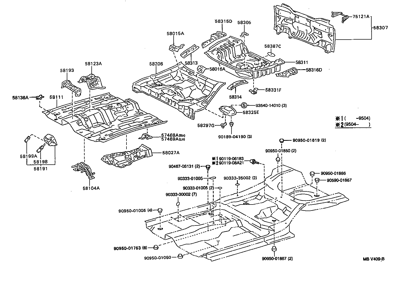75122-16030 BRACKET, REAR LICENSE PLATE product image