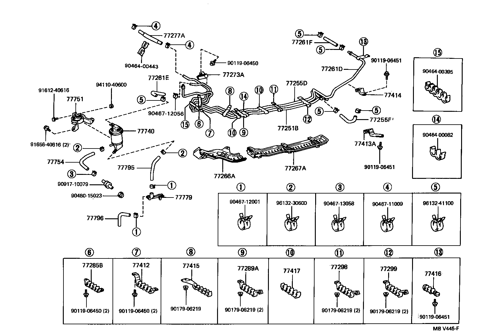 Toyota 23271-20010 HOSE, FUEL, NO.1(FOR RETURN TUBE, NO.1)