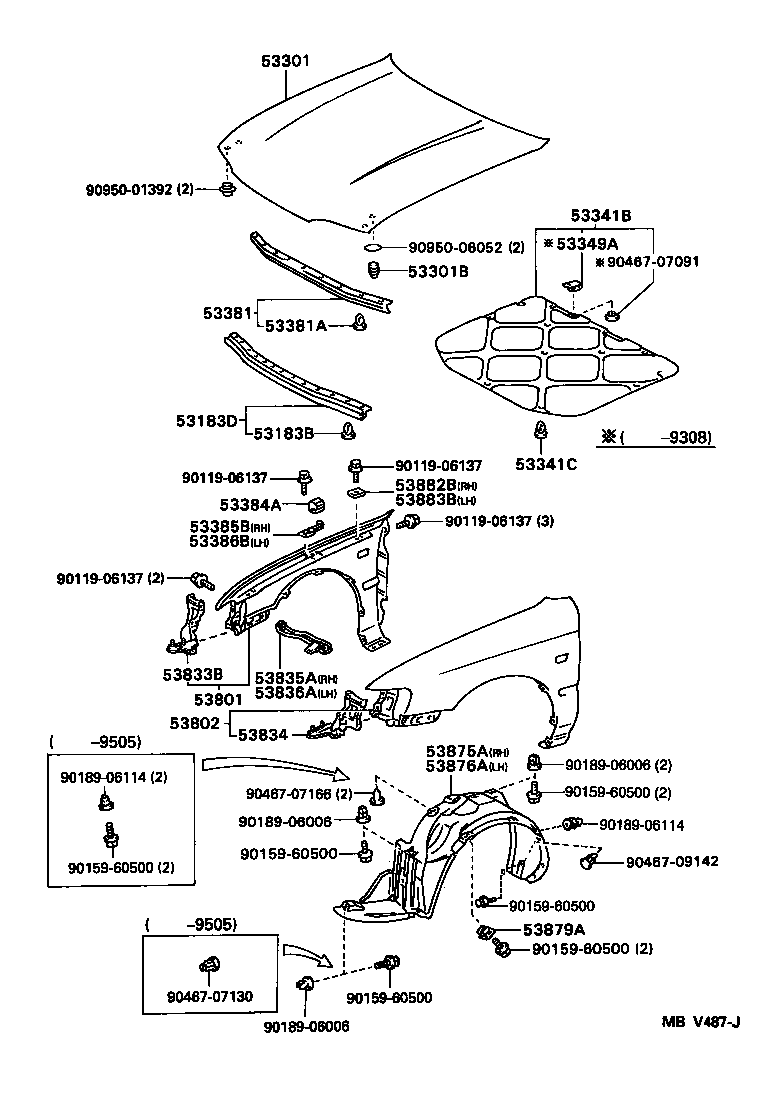 53802-1E690 FENDER SUB-ASSY, FRONT LH product image