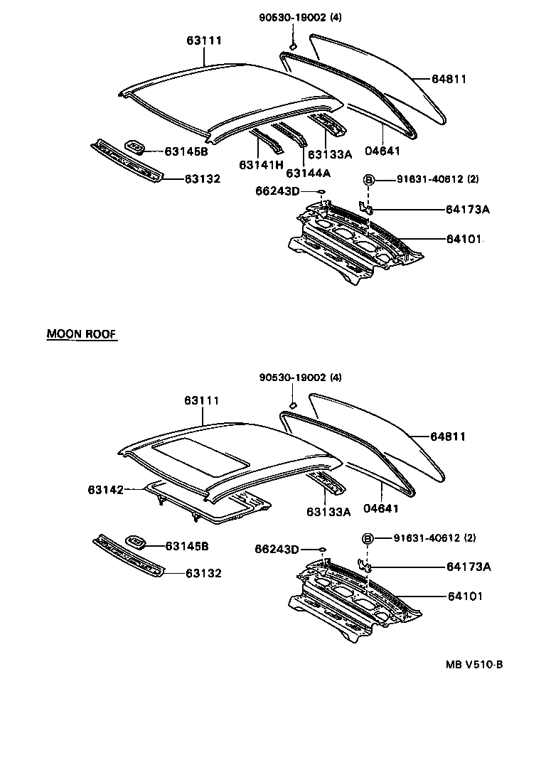 63142-12900 REINFORCEMENT, ROOF PANEL, NO.2 product image