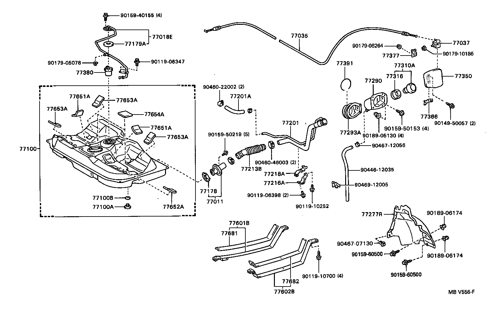 77001-12928 TANK ASSY, FUEL product image