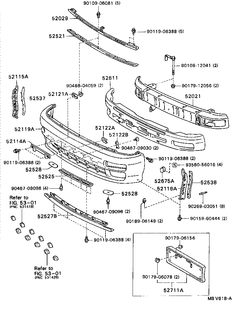 52021-20201 REINFORCEMENT SUB-ASSY, FRONT BUMPER product image
