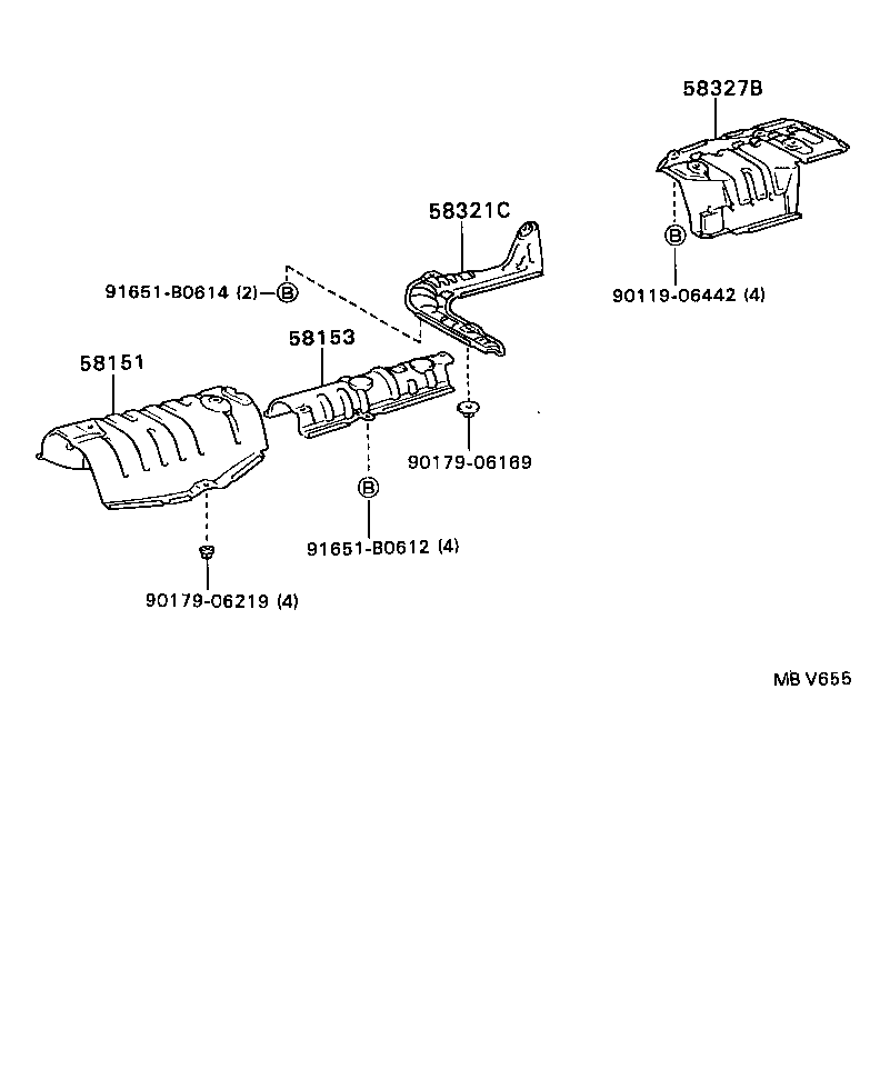 58327-20070 INSULATOR, MAIN MUFFLER HEAT product image