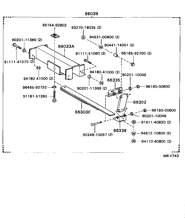 65701-93201 GATE ASSY, REAR BODY TAIL product image