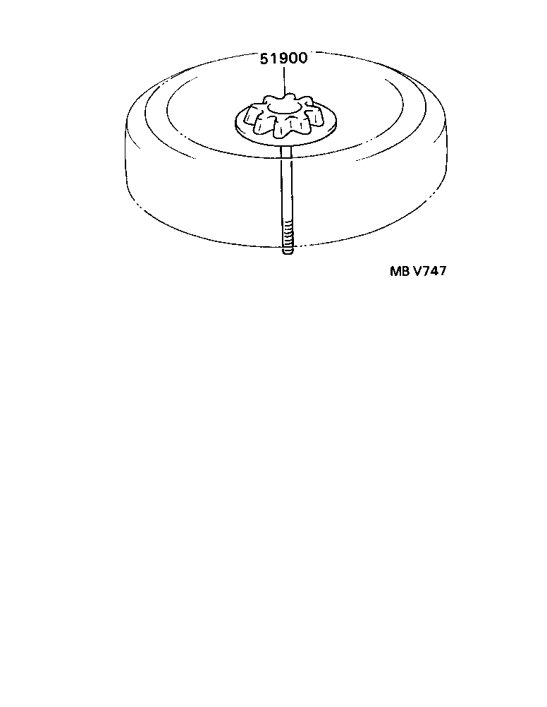 51931-24020 CARRIER ASSY, SPARE WHEEL product image
