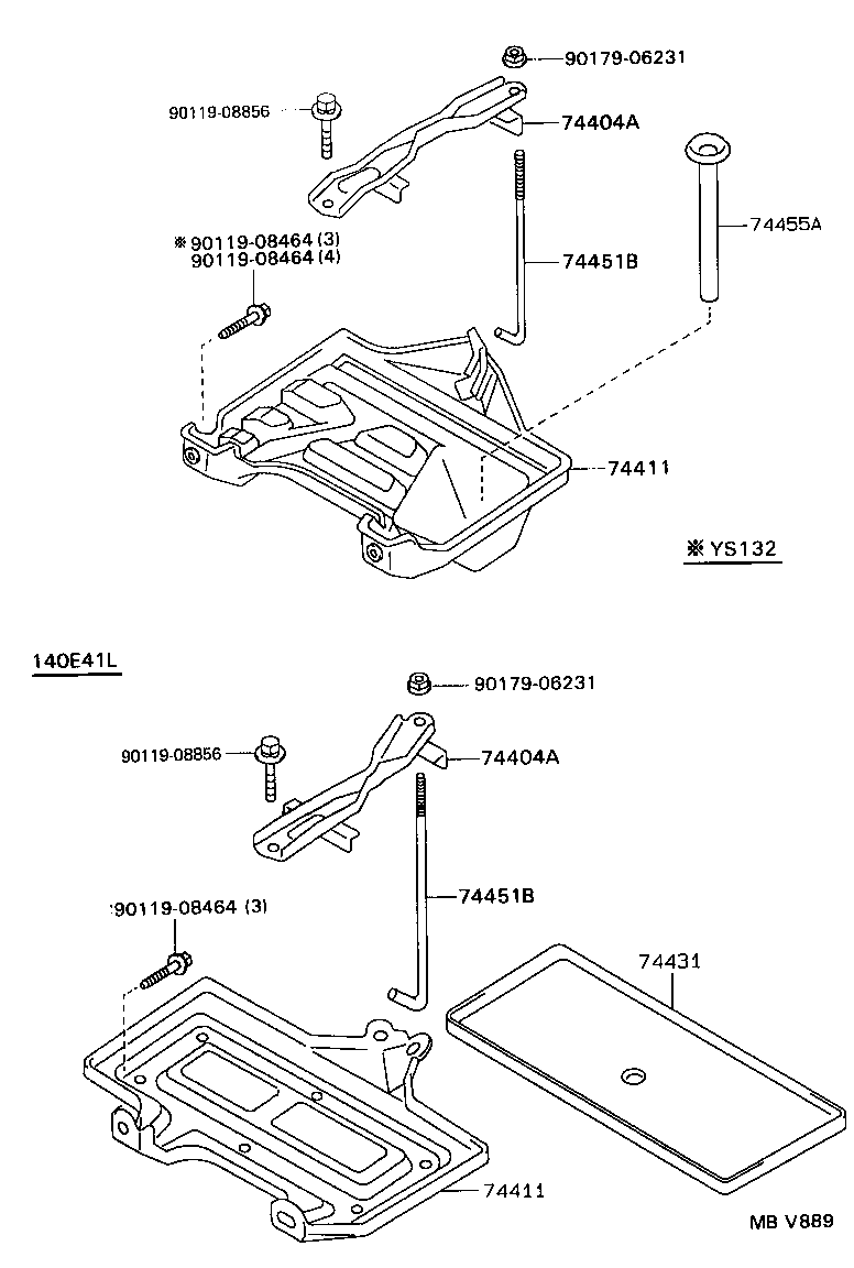 74404-30230 CLAMP SUB-ASSY, BATTERY product image