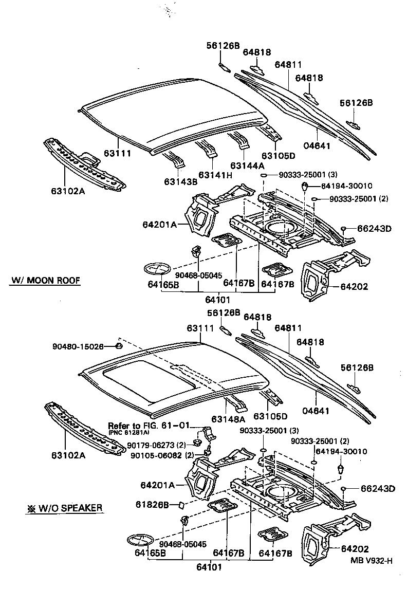 64801-30720 GLASS, BACK WINDOW product image