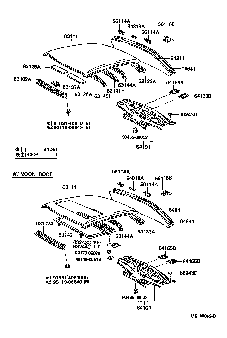 64101-33080 PANEL SUB-ASSY, UPPER BACK product image