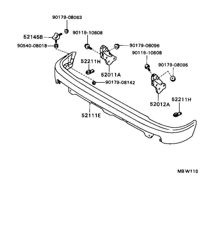 52012-04020 ARM SUB-ASSY, FRONT BUMPER, LH product image