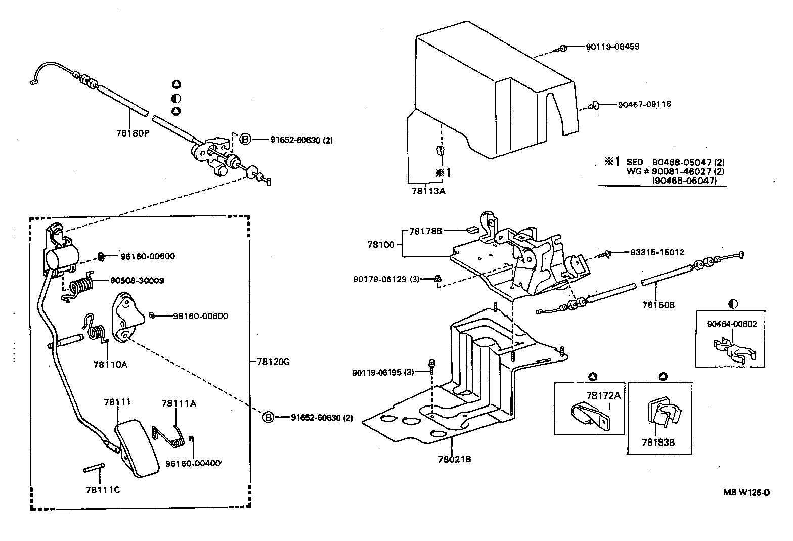 78193-33010 SUPPORT, ACCELERATOR CONTROL CABLE, NO.3 product image