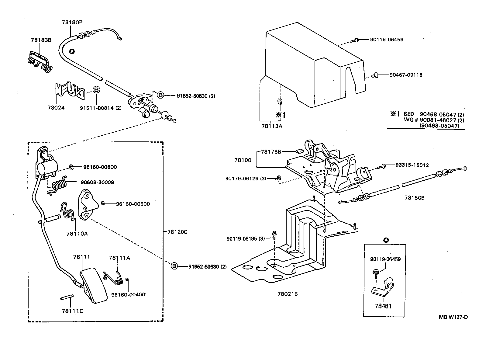 78193-33010 SUPPORT, ACCELERATOR CONTROL CABLE, NO.3 product image