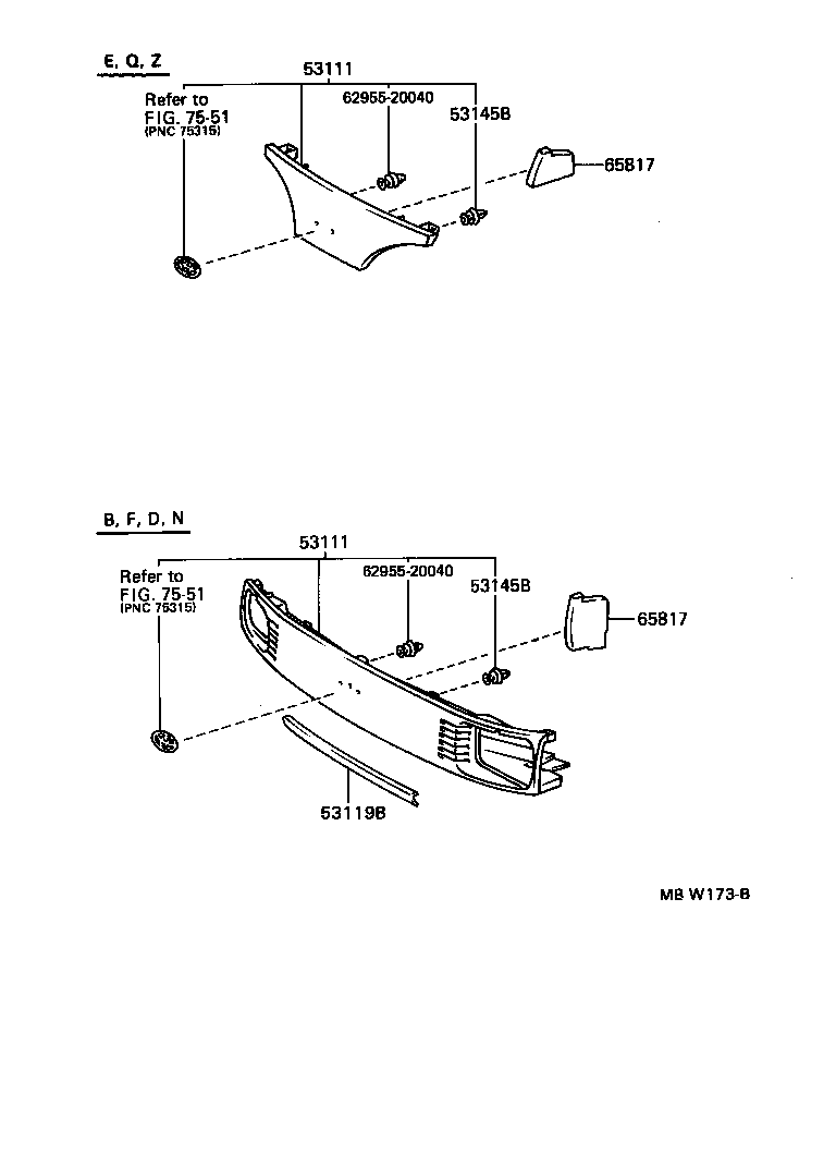 53101-28050 GRILLE, RADIATOR product image