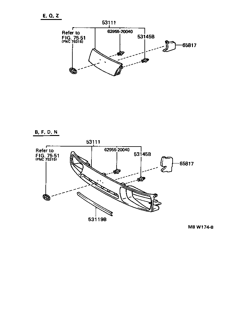 53101-28050 GRILLE, RADIATOR product image