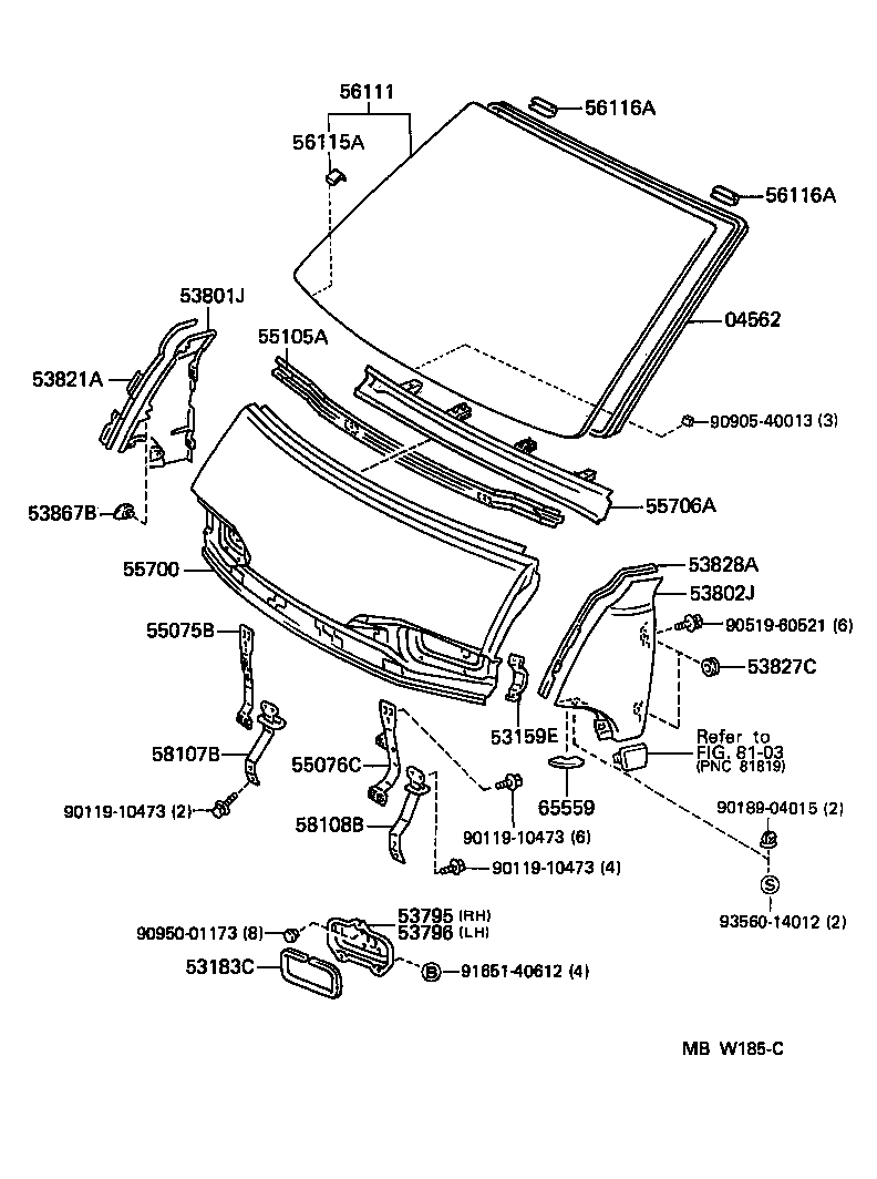 53795-28010 COVER, HEADLAMP WIRE HARNESS HOLE, RH product image