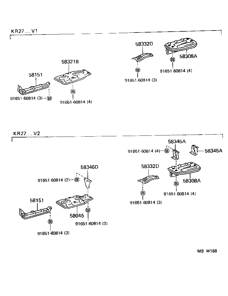 58321-28020 INSULATOR, REAR FLOOR HEAT, NO.1 product image