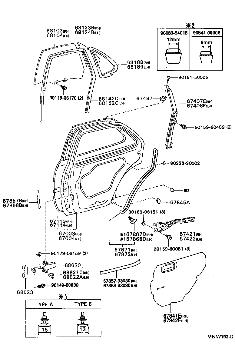 67003-33011 PANEL SUB-ASSY, REAR DOOR, RH product image